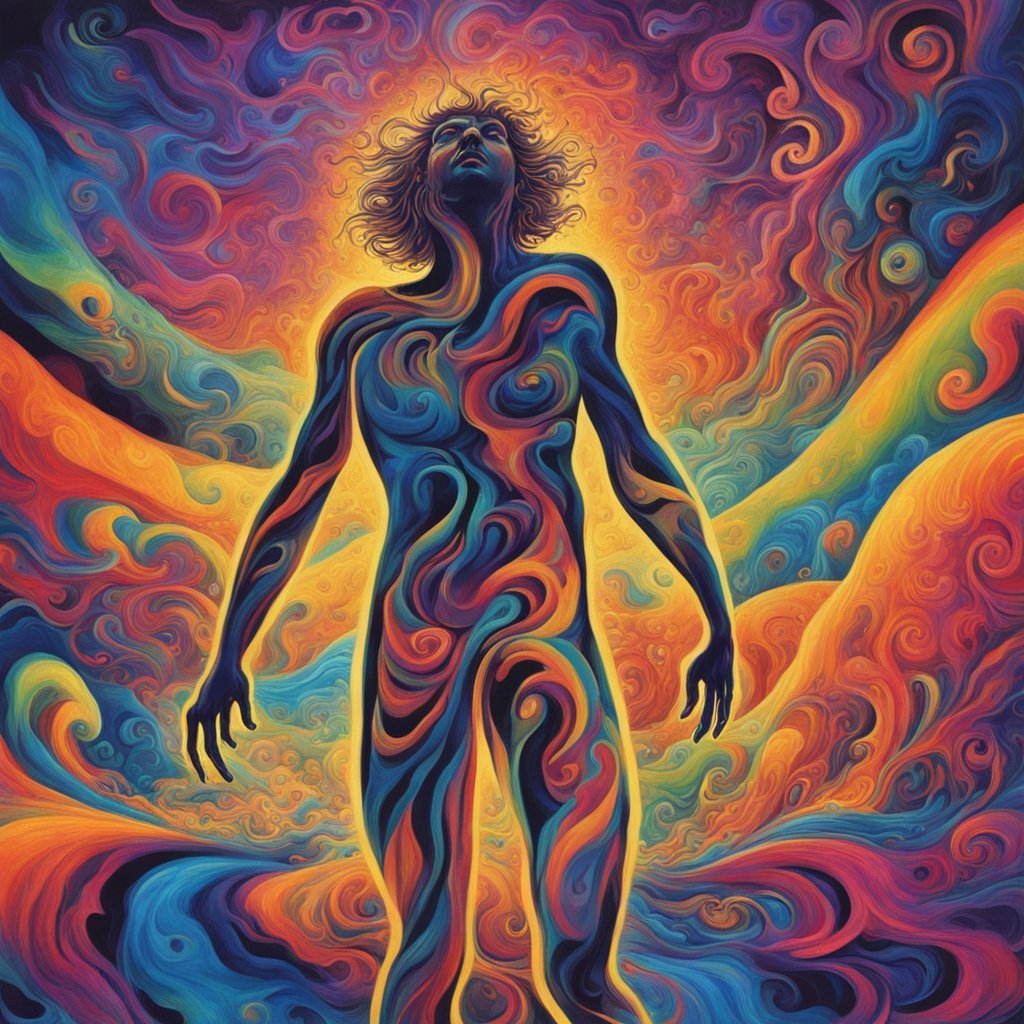 Les Frissons Psychédéliques : Explore l’intensité émotionnelle et sensorielle des voyages psychédéliques