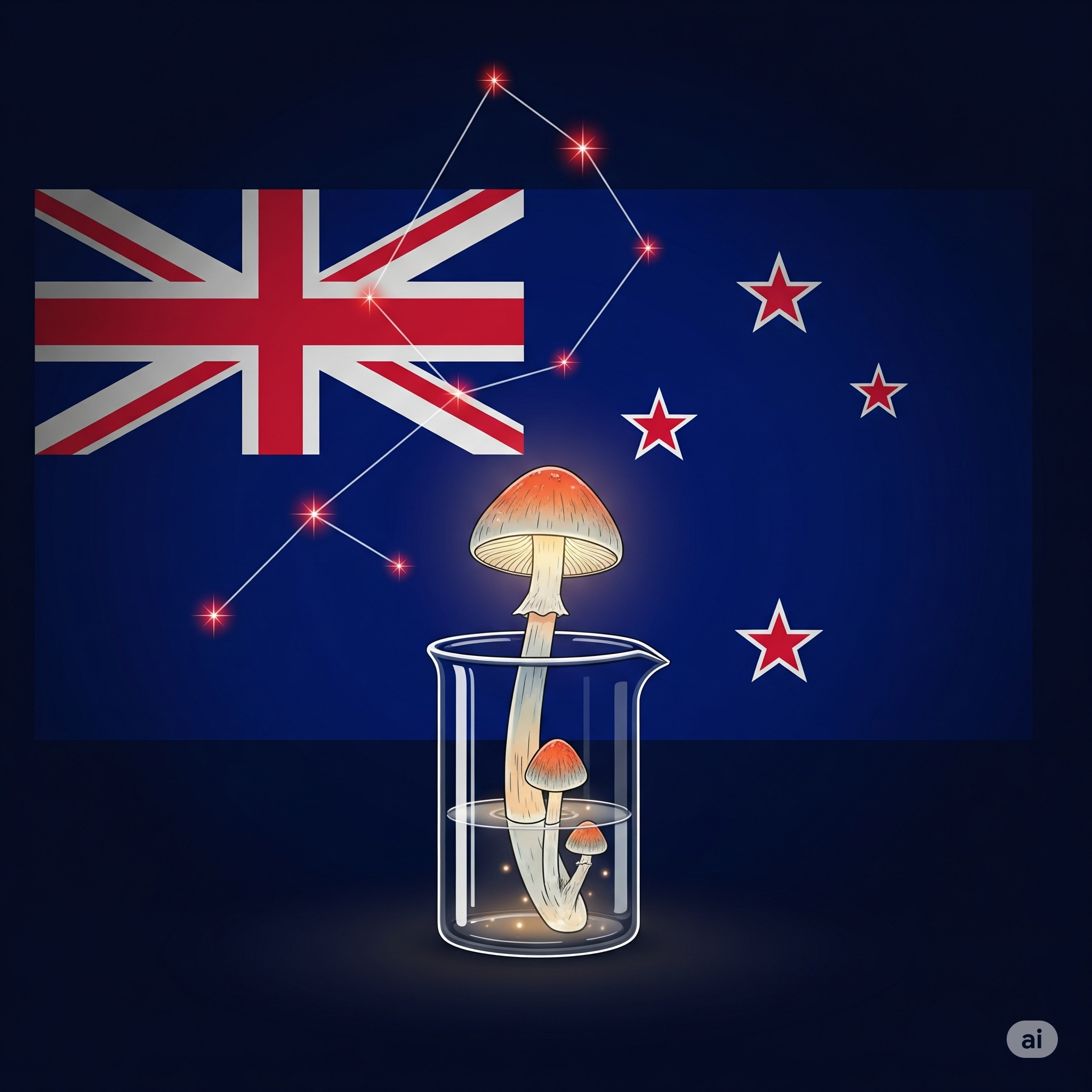 خطوة عملاقة للعلاج السايكدلي: نيوزيلندا توافق على استخدام السيلوسيبين للصحة العقلية